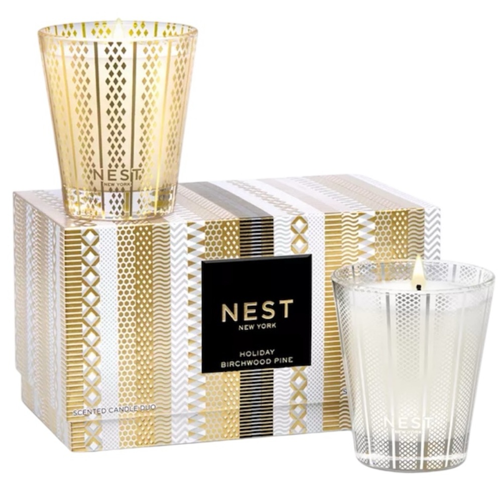 Nest New York Holiday & Birchwood Pine Classic Candle Set NIB